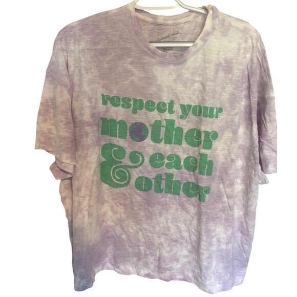 Universal Thread NWT Tie Dye Purple Graphic Tee Respect Your Mother Sz XXL - Picture 1 of 8
